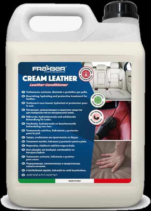 Cream Leather Black Orchid