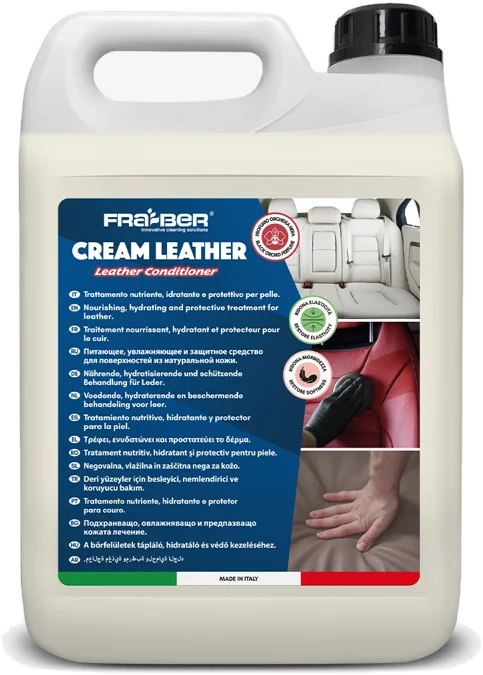 Cream Leather Black Orchid